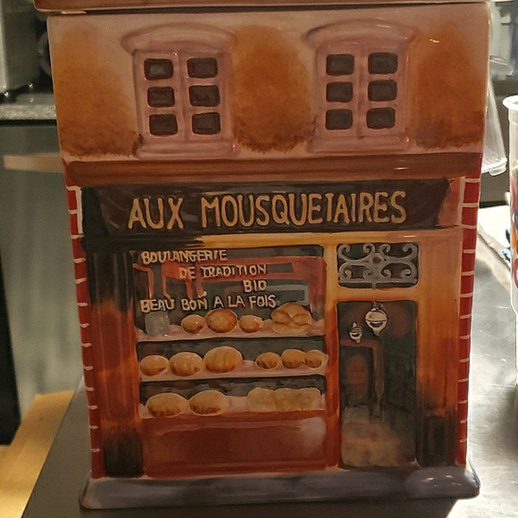 French Ceramic Cookie/Storage Jar - Picture 1 of 4